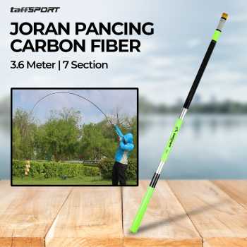 TaffSPORT Joran Pancing Pole Tegek Carbon Fiber Fishing Rod 3.6M - 5841
