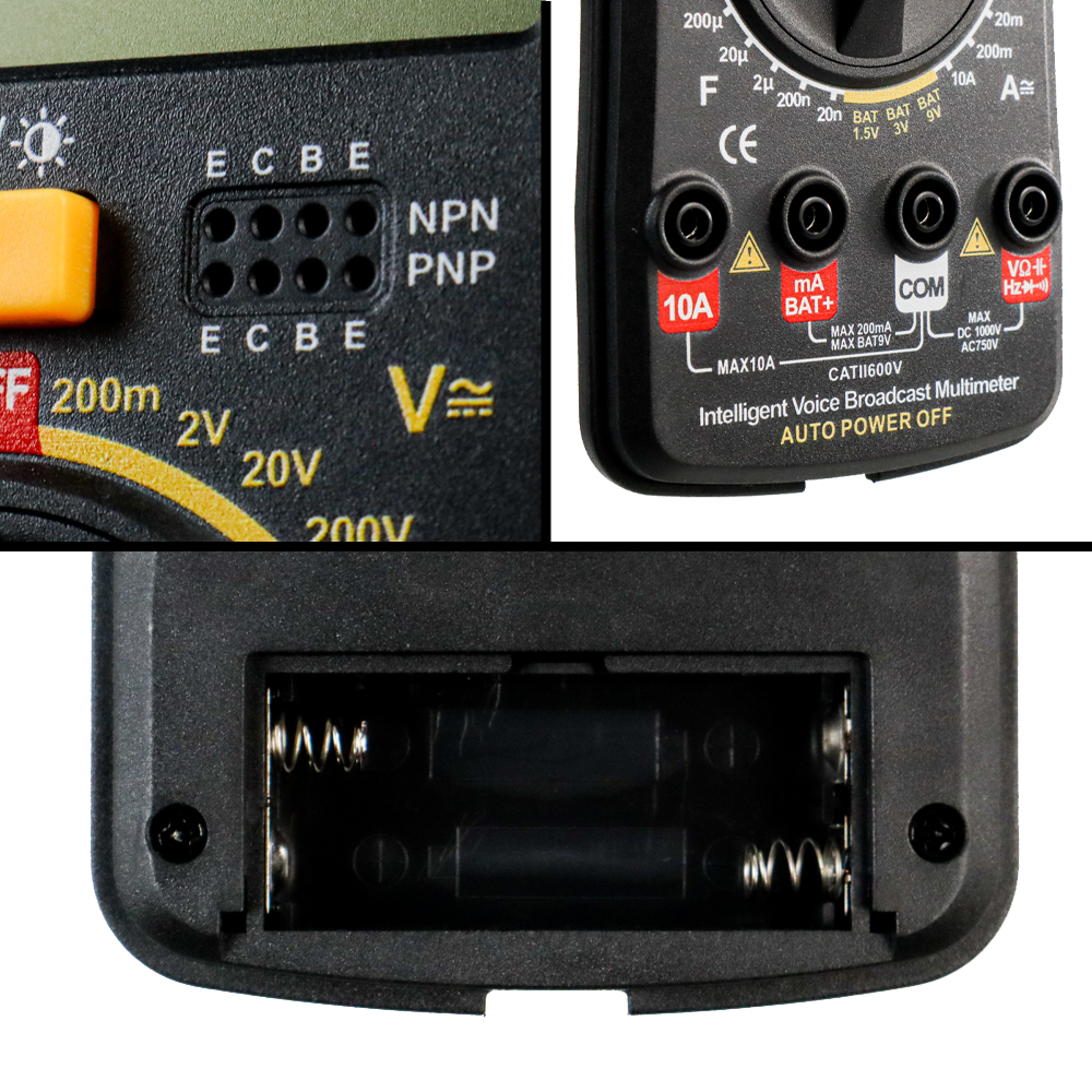 ANENG Digital Multimeter With Car Battery Tester - Complete Electrical Testing Kit For Automotive & Home Use