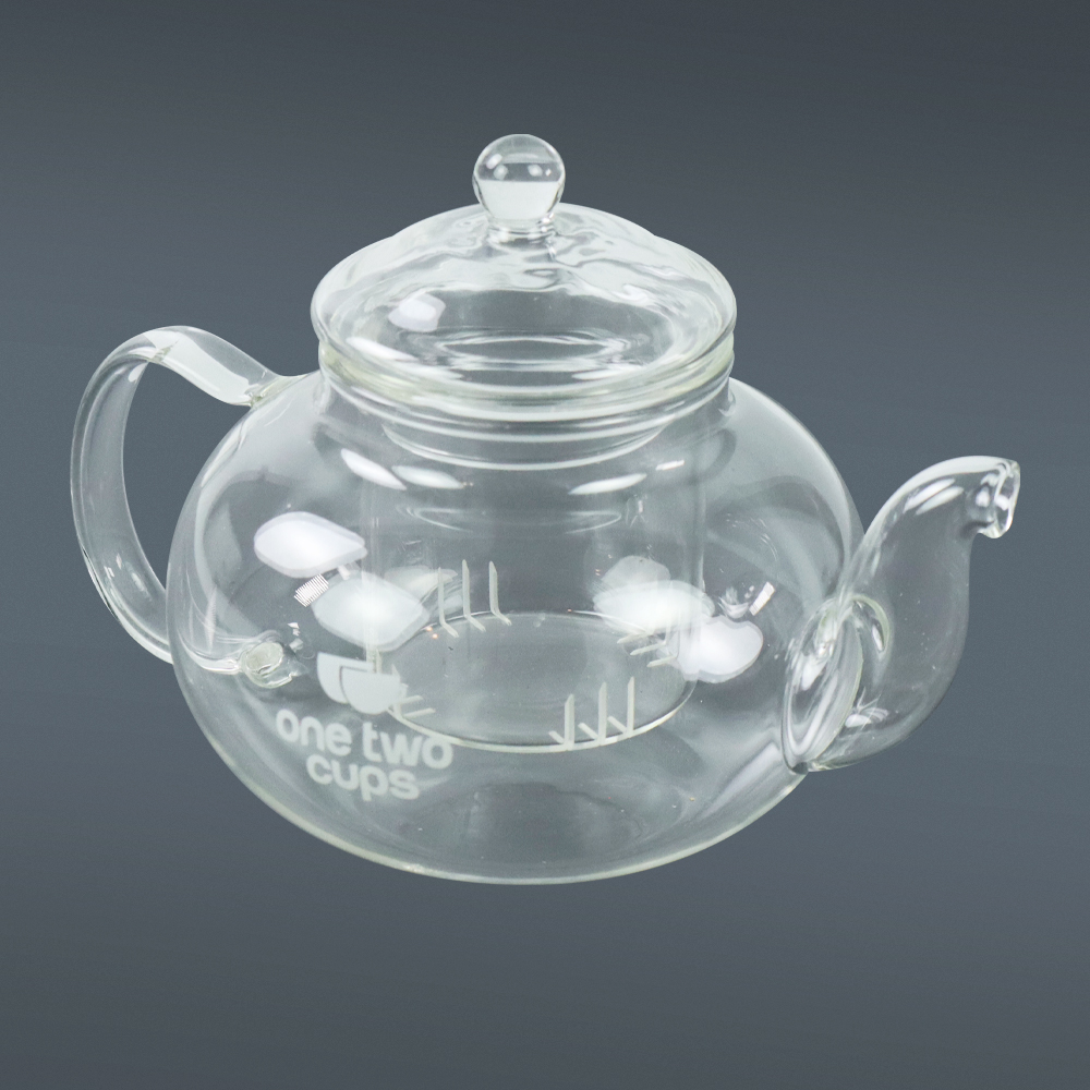 One Two Cups Teko Pitcher Glass Teapot Japanese Style Infuser 400 ml