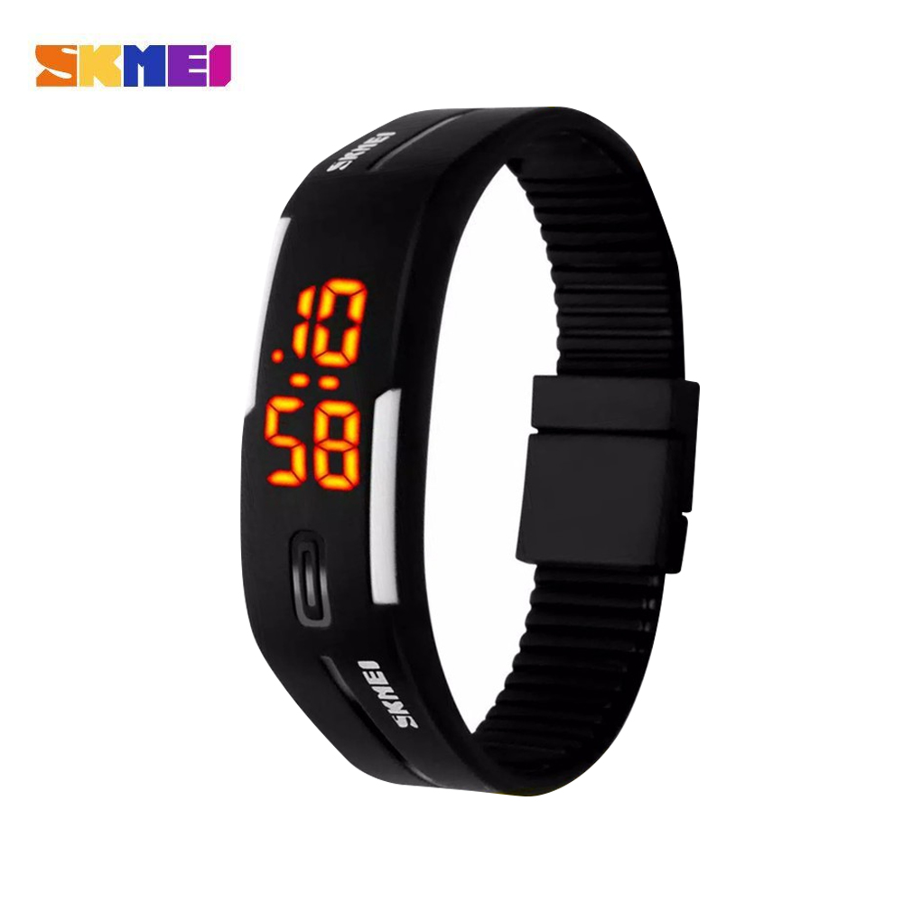 SKMEI Wristband Jam Gelang LED 1099A Black