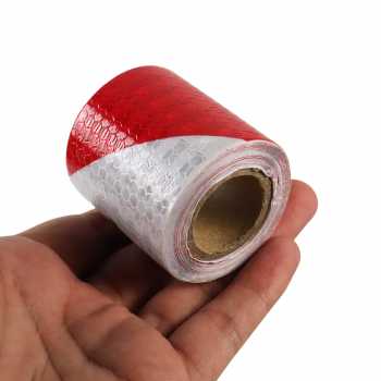 Gambar produk TaffPACK Car Reflective Sticker Warning Strip Tape Two Color 5x300cm