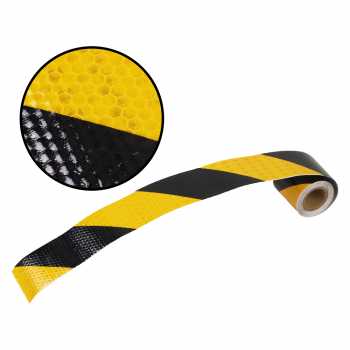 Gambar produk TaffPACK Car Reflective Sticker Warning Strip Tape Two Color 5x300cm