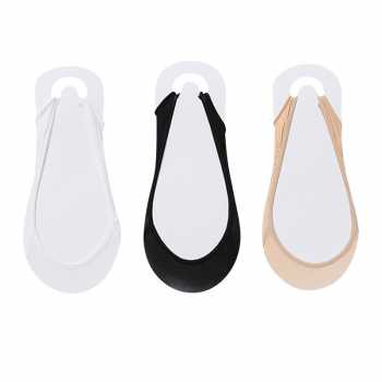 MIMICOO Kaos Kaki Invisible Anti Slip for High Heels 3 Pasang - J-A11 - Multi-Color