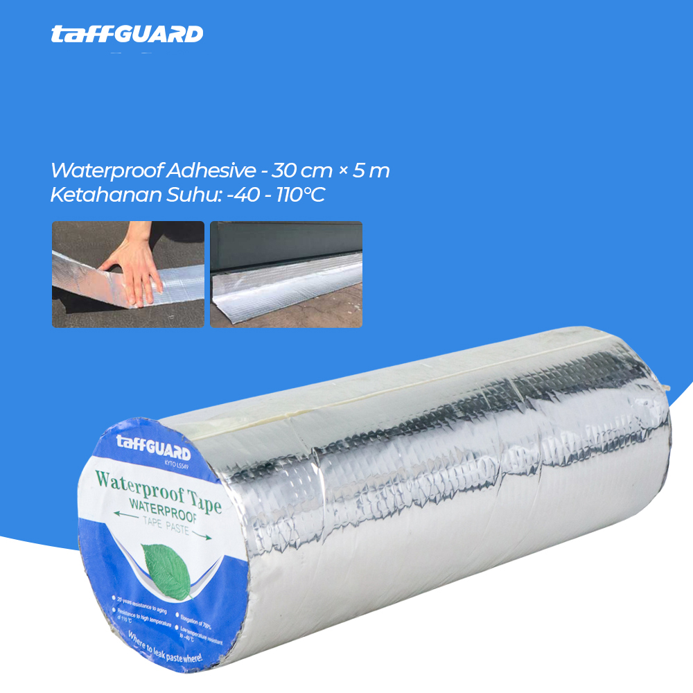 Gambar produk TaffGUARD KYTO Lakban Aluminium Foil Waterproof Adhesive 30 cm x 5 m - LS549