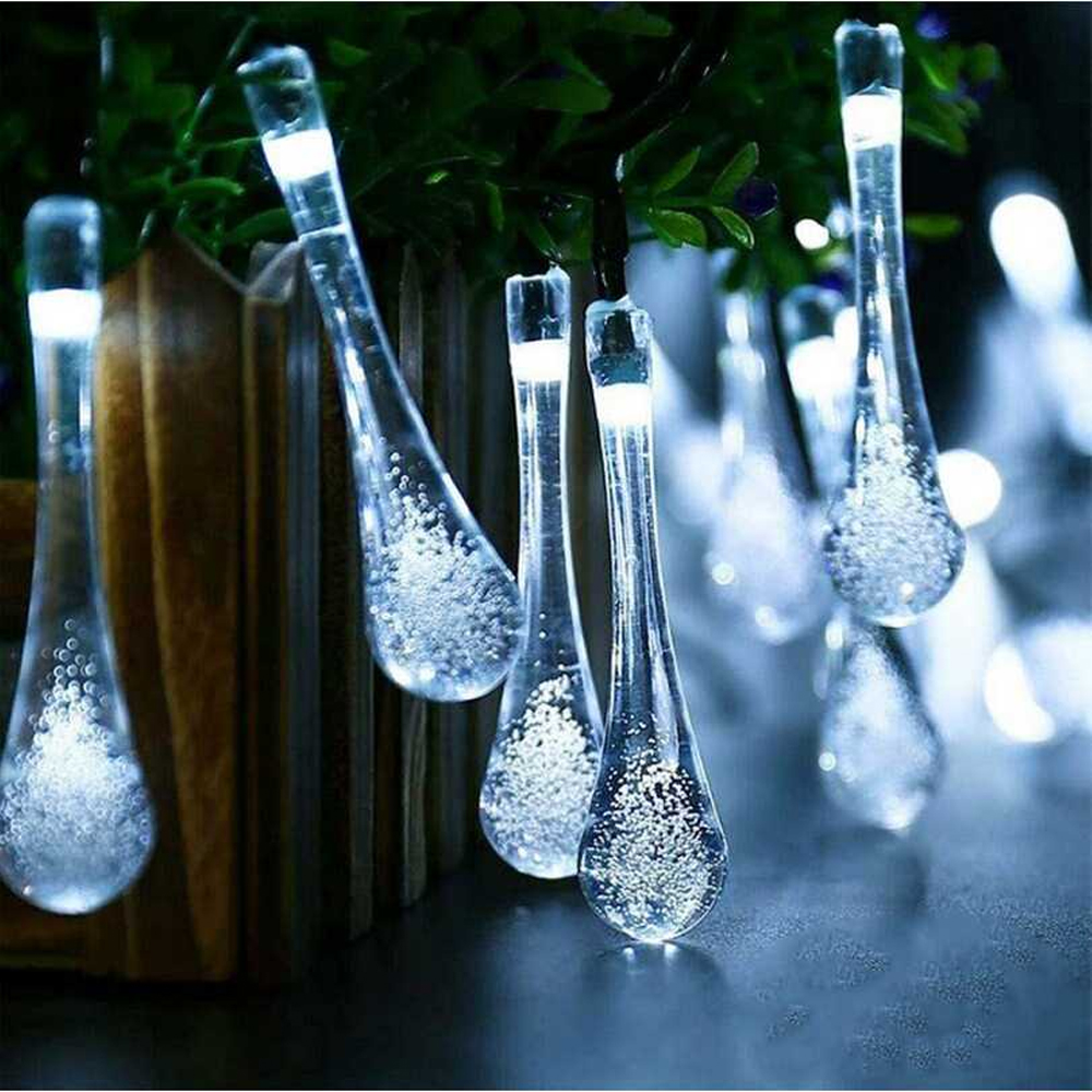TaffLED Lampu Hias String Lights Solar Panel 30 LED 8 Modes 6.5M ...