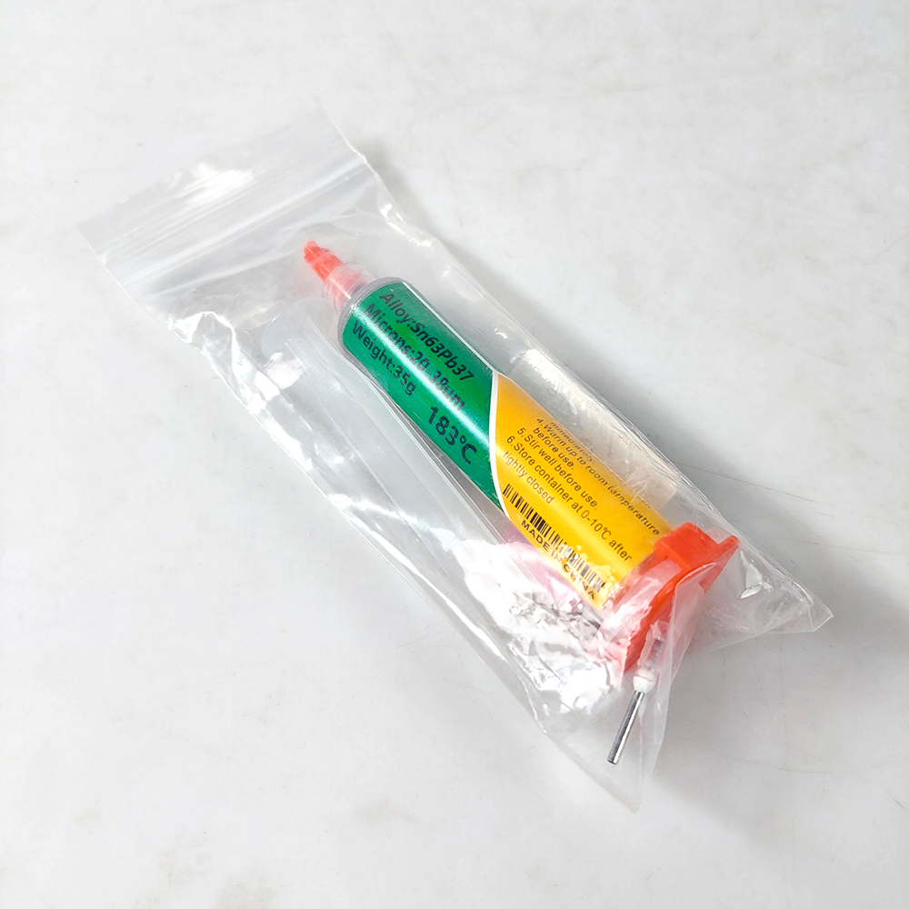 KEK Timah Pasta Solder Lead Free Temperature 183 Celcius 35g - 63 Gambar produk KEK Timah Pasta Solder Lead Free Temperature 183 Celcius 35g - 63 - Kemasan
