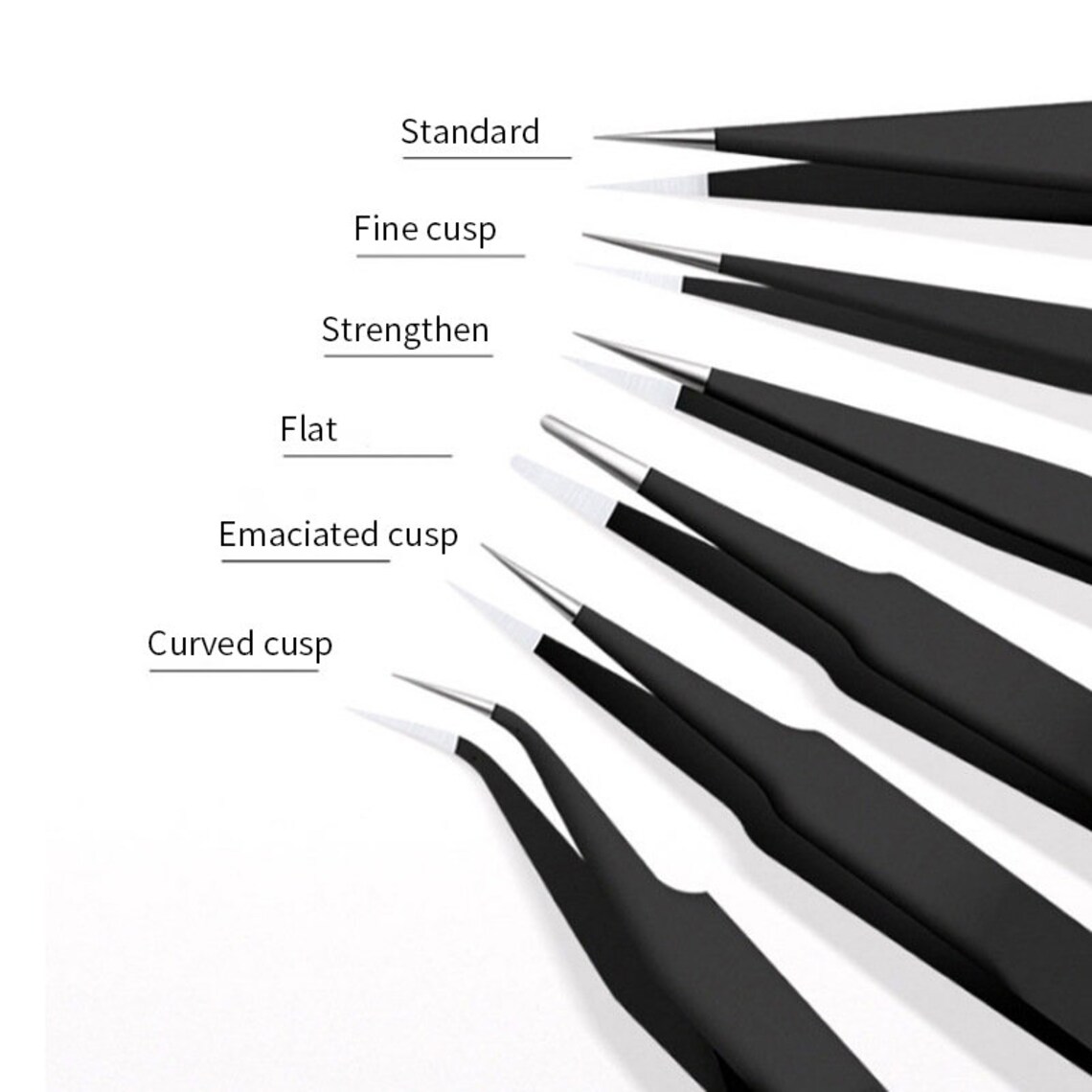 Anti Static Tweezers ACENIX 10-Piece Professional ESD Anti-Static Stainless Steel Tweezers Set With Spudger Tool Set