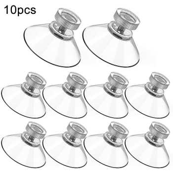 GDR Alat Tempel Dinding Mushroom Head Suction Cup Hook 41 mm 10 PCS - G310 - Transparent