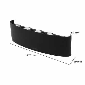Gambar produk TaffLED Lampu Dinding Hias LED Outdoor Aluminium 10W Warm White - RL-B15
