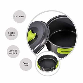 Gambar produk AstaGear Set Alat Masak Outdoor Camping Cooking Set Aluminium 7 in 1 - DS-308
