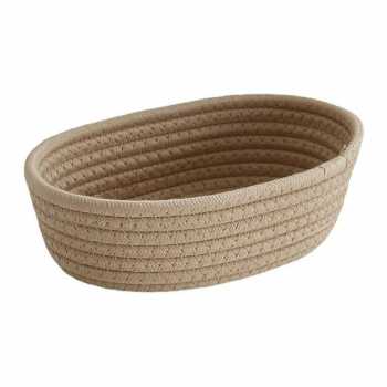 QIAN Wadah Kosmetik Basket Hand Woven Cotton - Q2 - Khaki