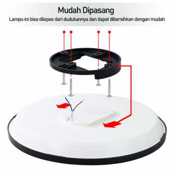 Gambar produk HONGYUAN Lampu Plafon LED Modern Ceiling Light 24W 28 cm 3 Color - HY-XD-24W