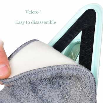 Gambar produk LzWing Alat Pel Lantai Microfiber Flat Mop Triangular 360 Rotation - LZ26