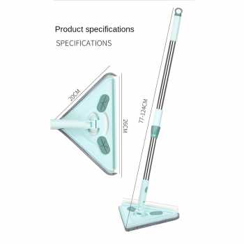 Gambar produk LzWing Alat Pel Lantai Microfiber Flat Mop Triangular 360 Rotation - LZ26