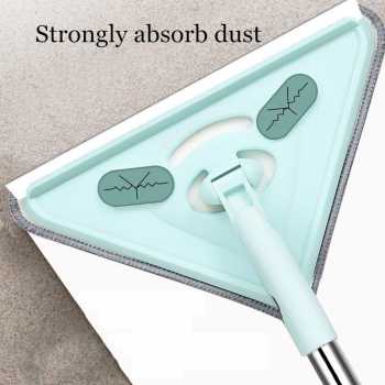 Gambar produk LzWing Alat Pel Lantai Microfiber Flat Mop Triangular 360 Rotation - LZ26
