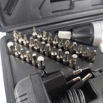 Gambar produk DCTOOLS Obeng Listrik Cordless Screwdriver 4.8V 45 in 1 - S028