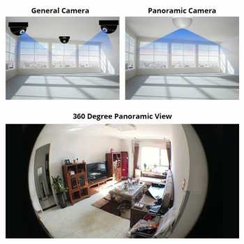 Gambar produk V380 Kamera CCTV Bentuk Bohlam Panoramic Camera PIR HD 1080P 5.0MP - D5