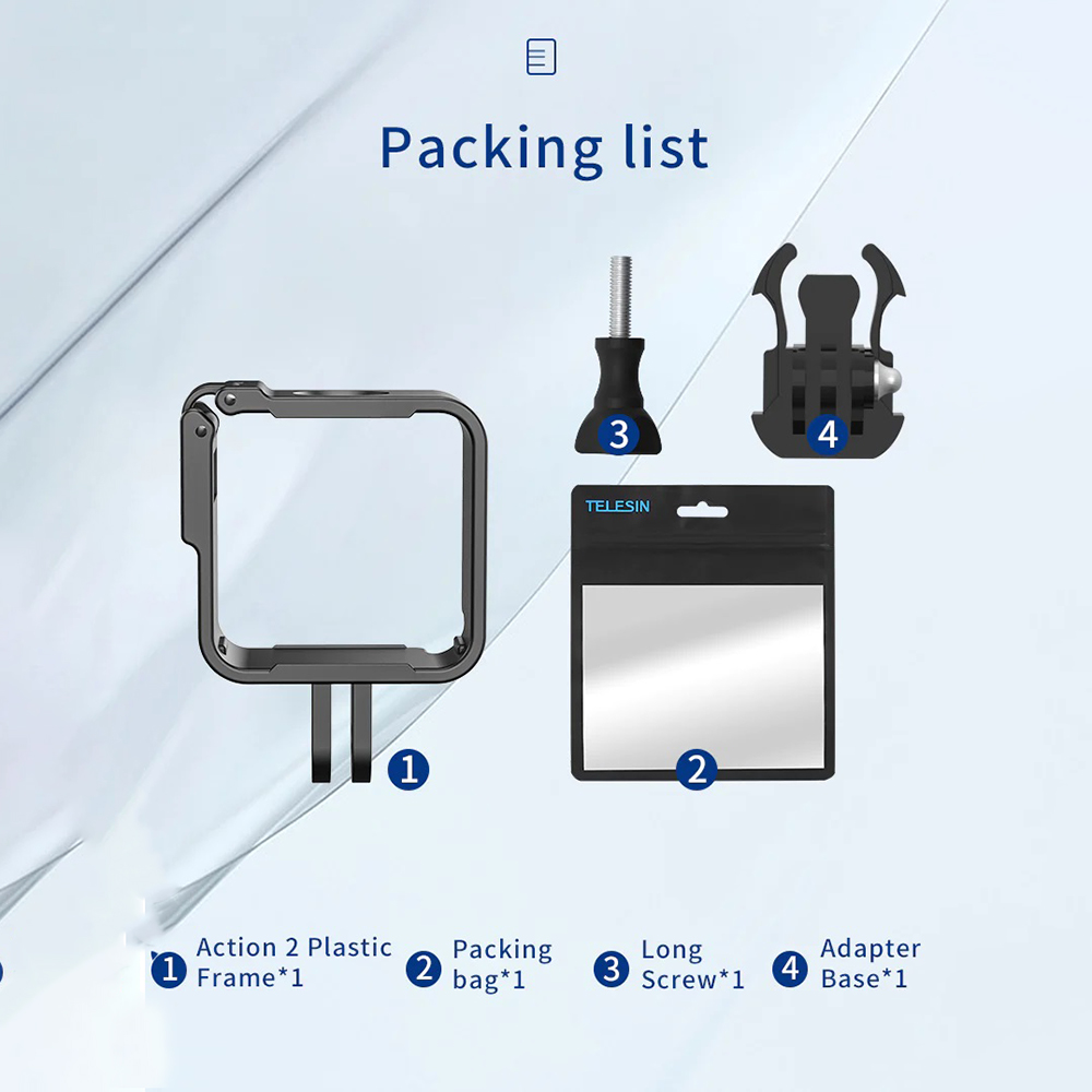 TELESIN Casing Kamera Aksi Case For DJI Action 2 - OA-FMS-001 Gambar produk TELESIN Casing Kamera Aksi Case For DJI Action 2 - OA-FMS-001