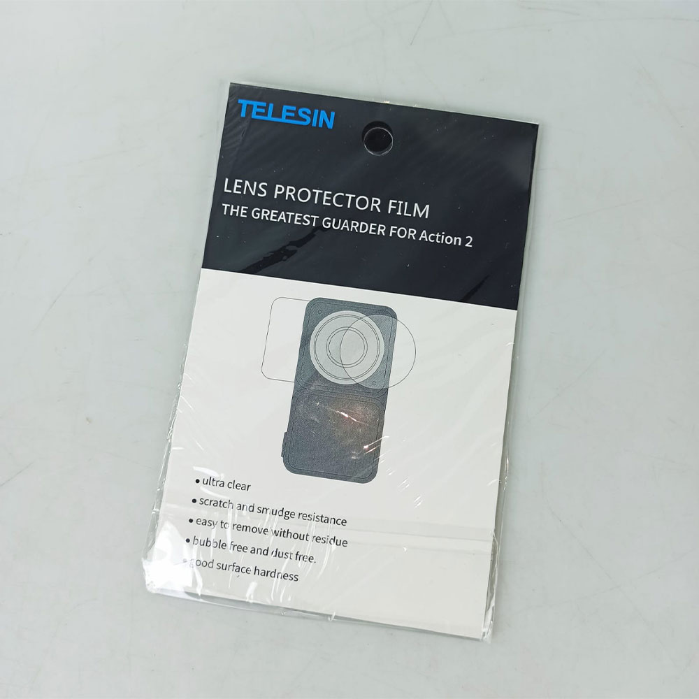 TELESIN Tempered Glass Lens & LCD Screen for DJI Action 2 - OA-FLM-002 Gambar produk TELESIN Tempered Glass Lens & LCD Screen for DJI Action 2 - OA-FLM-002