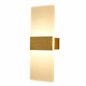 TaffLED Lampu Dinding Hias Rumah LED Corridor Warm White 3000K 6W - F0011 - Golden