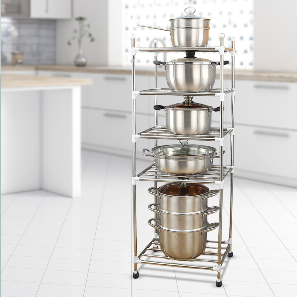 Gambar produk POLBEST Rak Tingkat Dapur Kitchen Storage Rack 5 Layer - 50801