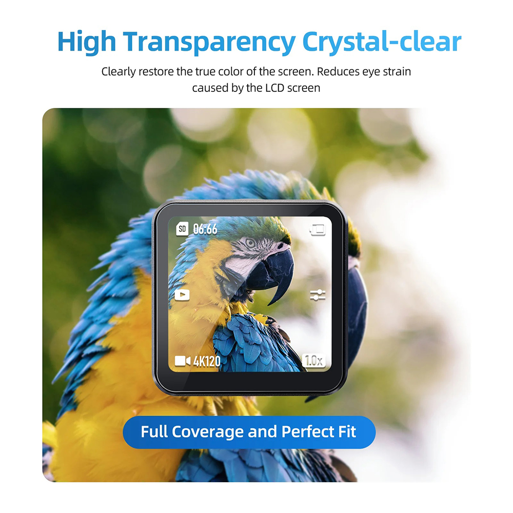 TELESIN Tempered Glass Lens & LCD Screen for DJI Action 2 - OA-FLM-002 Gambar produk TELESIN Tempered Glass Lens & LCD Screen for DJI Action 2 - OA-FLM-002