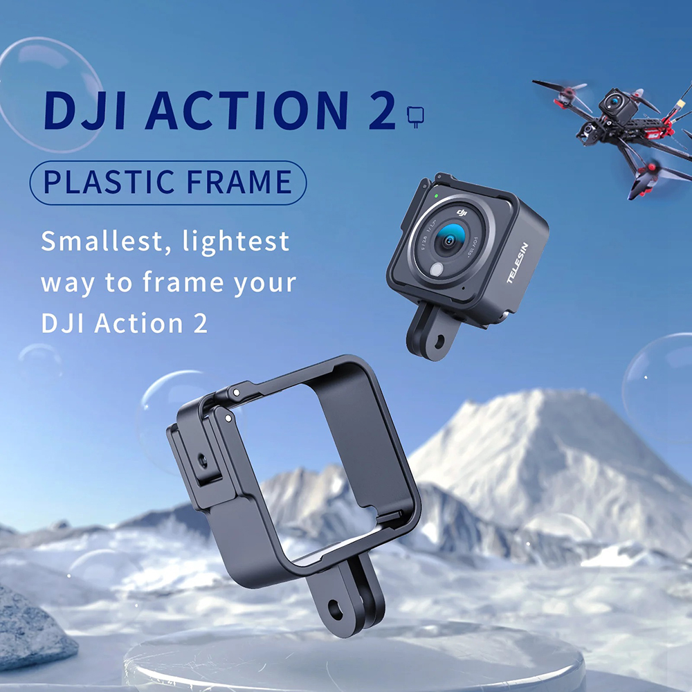 TELESIN Casing Kamera Aksi Case For DJI Action 2 - OA-FMS-001 Gambar produk TELESIN Casing Kamera Aksi Case For DJI Action 2 - OA-FMS-001