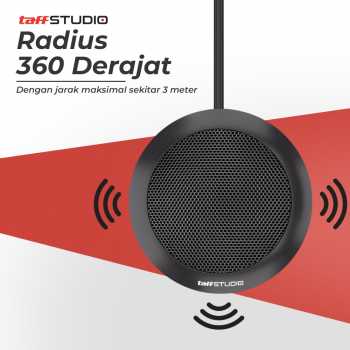 Gambar produk TaffSTUDIO Microphone Desktop USB Type C 360 Degree Plug and Play - YWKC