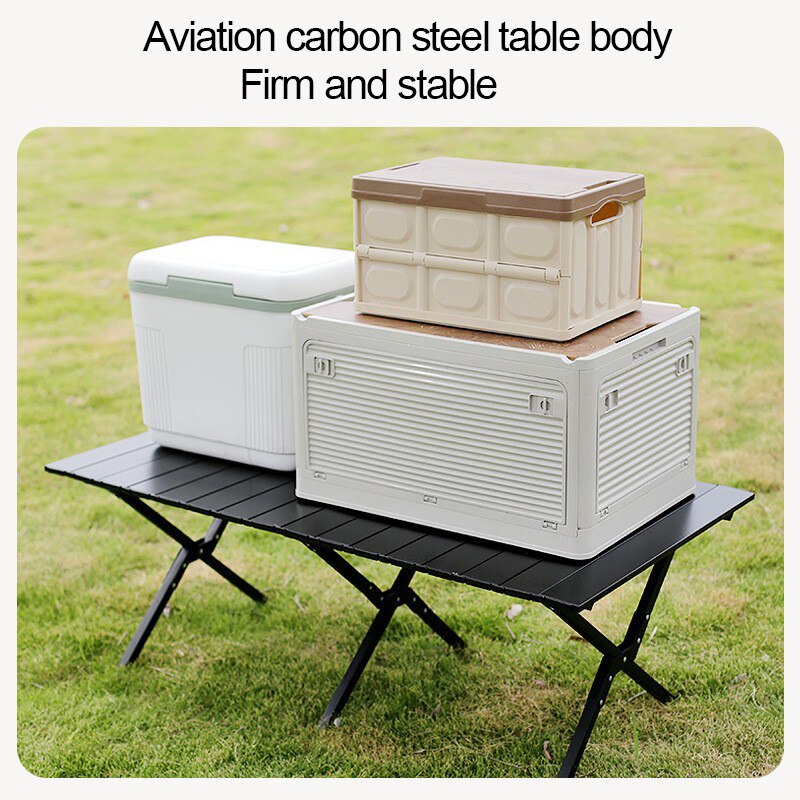 Gambar produk TaffSPORT Meja Lipat Portable Camping Folding Table Aluminium 89cm - ST9