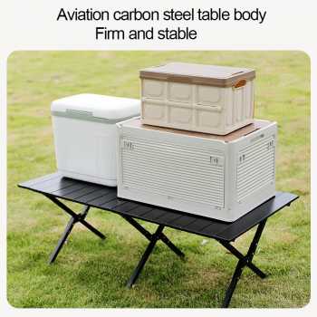 Gambar produk TaffSPORT Meja Lipat Portable Camping Folding Table Aluminium 89cm - ST9