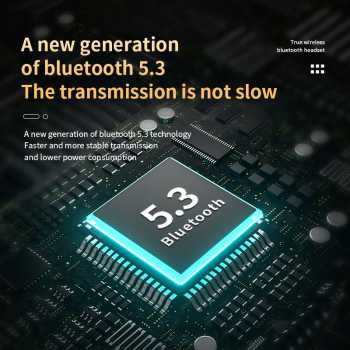 Gambar produk VAORLO Earphone Bluetooth 5.3 TWS Gaming HIFI Stereo Sound HD Call - M90 Pro