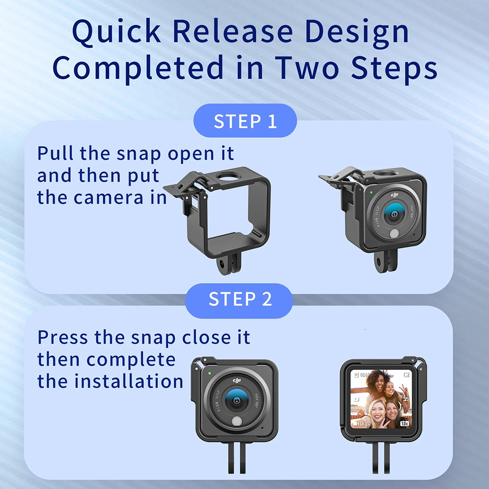 TELESIN Casing Kamera Aksi Case For DJI Action 2 - OA-FMS-001 Gambar produk TELESIN Casing Kamera Aksi Case For DJI Action 2 - OA-FMS-001