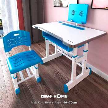 Perlengkapan Travel Lainnya - TaffHOME Meja Kursi Belajar Anak 46x70cm - WBP28 - Blue