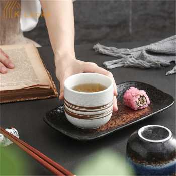 Gambar produk K-Locke Gelas Keramik Kopi Teh Japanese Style Ceramic Cup 200ml Brush - KL2