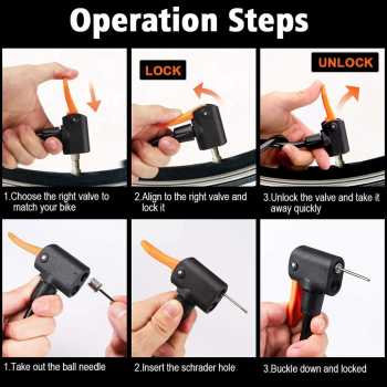 X-TIGER Pompa Angin Sepeda Serbaguna Portable Pump - BM4518B Gambar produk X-TIGER Pompa Angin Sepeda Serbaguna Portable Pump - BM4518B