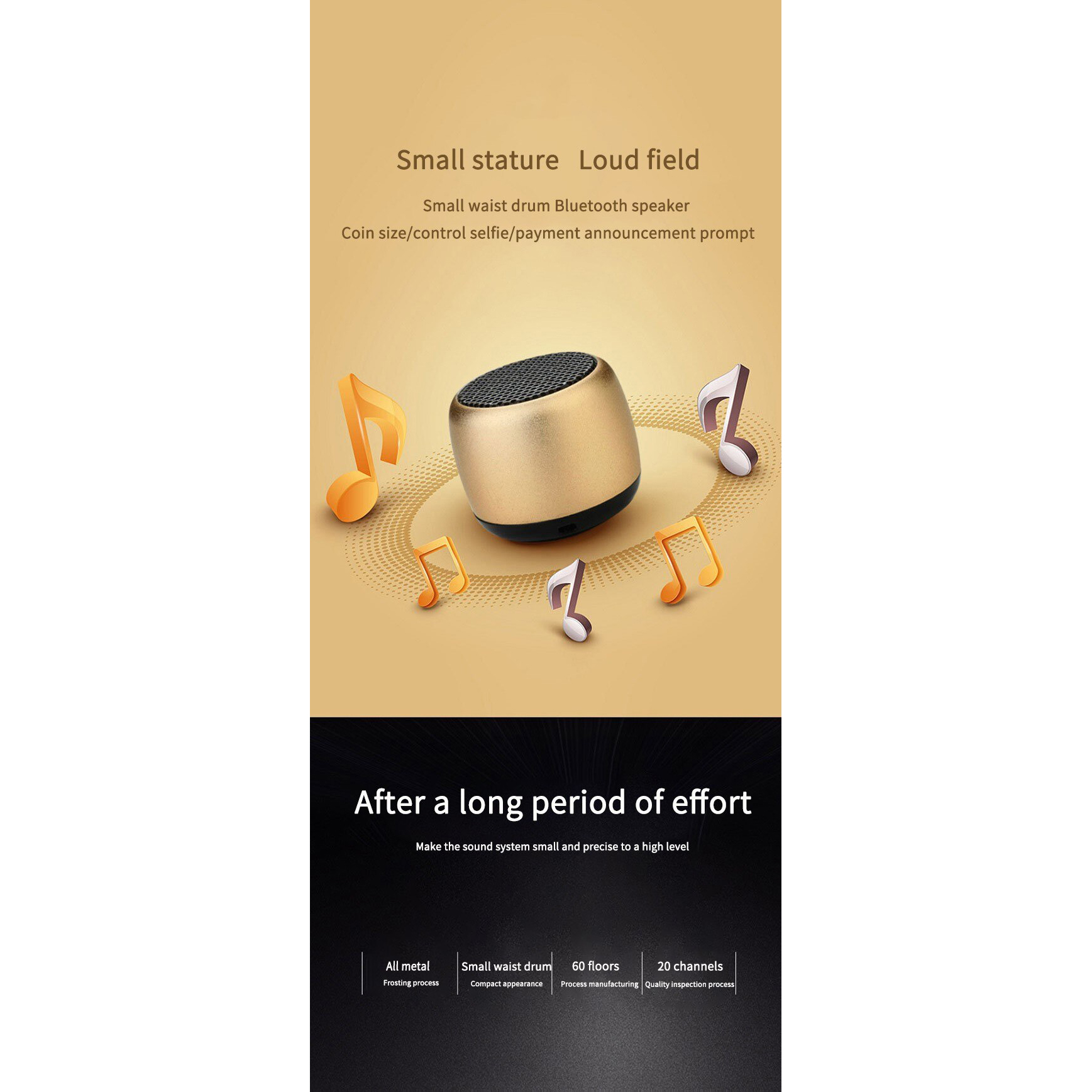 Soundz Speaker Portable Bluetooth Stereo Surround Mini Outdoor M1