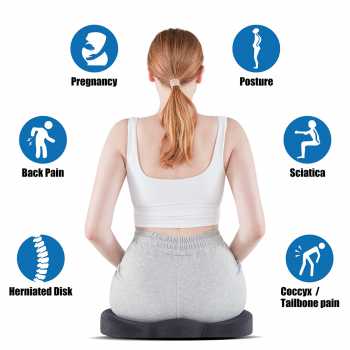 Gambar produk TIENDA Bantal Duduk Alas Kursi Kantor Orthopedic Seat Cushion U Shaped - TD18