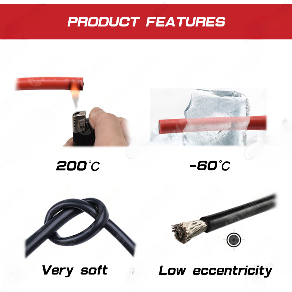 ALLWELL Kabel AWG Silicone Extra Soft Temperature Resistant Wire 100M 8