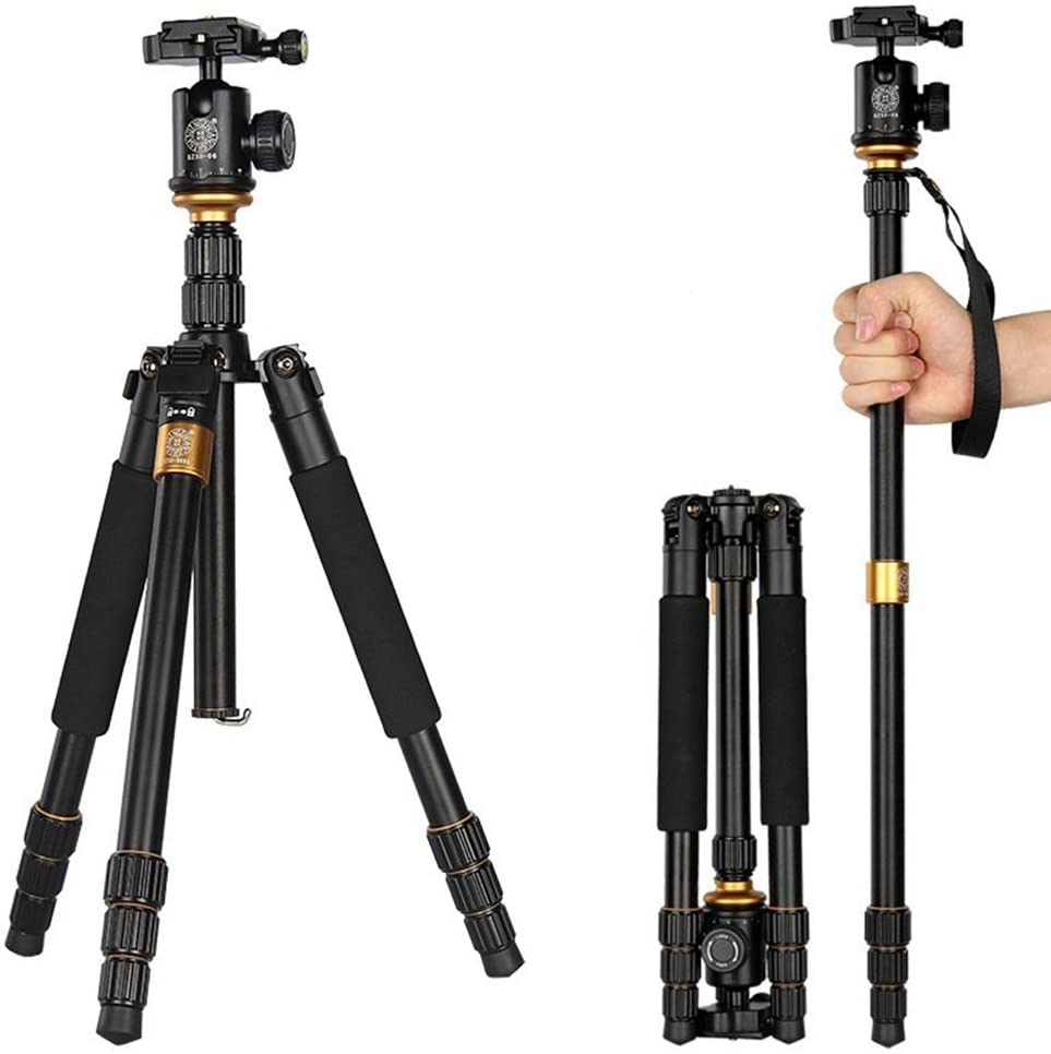 UEGOGOC Tripod Kamera Profesional Rotasi 360 Anti Slip 1/4 Inch Mount