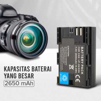 Gambar produk Baterai Kamera Canon EOS 5D LP-E6/E6N 2650mAh (Replika 1:1)