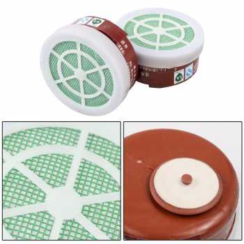 Gambar produk POWERCOM Cartridge Filter Masker Gas Respirator Organik 2 PCS - FD-402