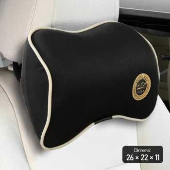 Guang Zhou Yong An Bantal Leher Ergonomis Kursi Mobil - CAR247 - Black