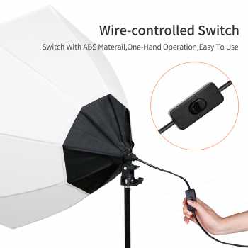 Gambar produk TaffSTUDIO Payung Softbox Lighting Octagon Single Socket 70cm E27 Softbox Only - SL57
