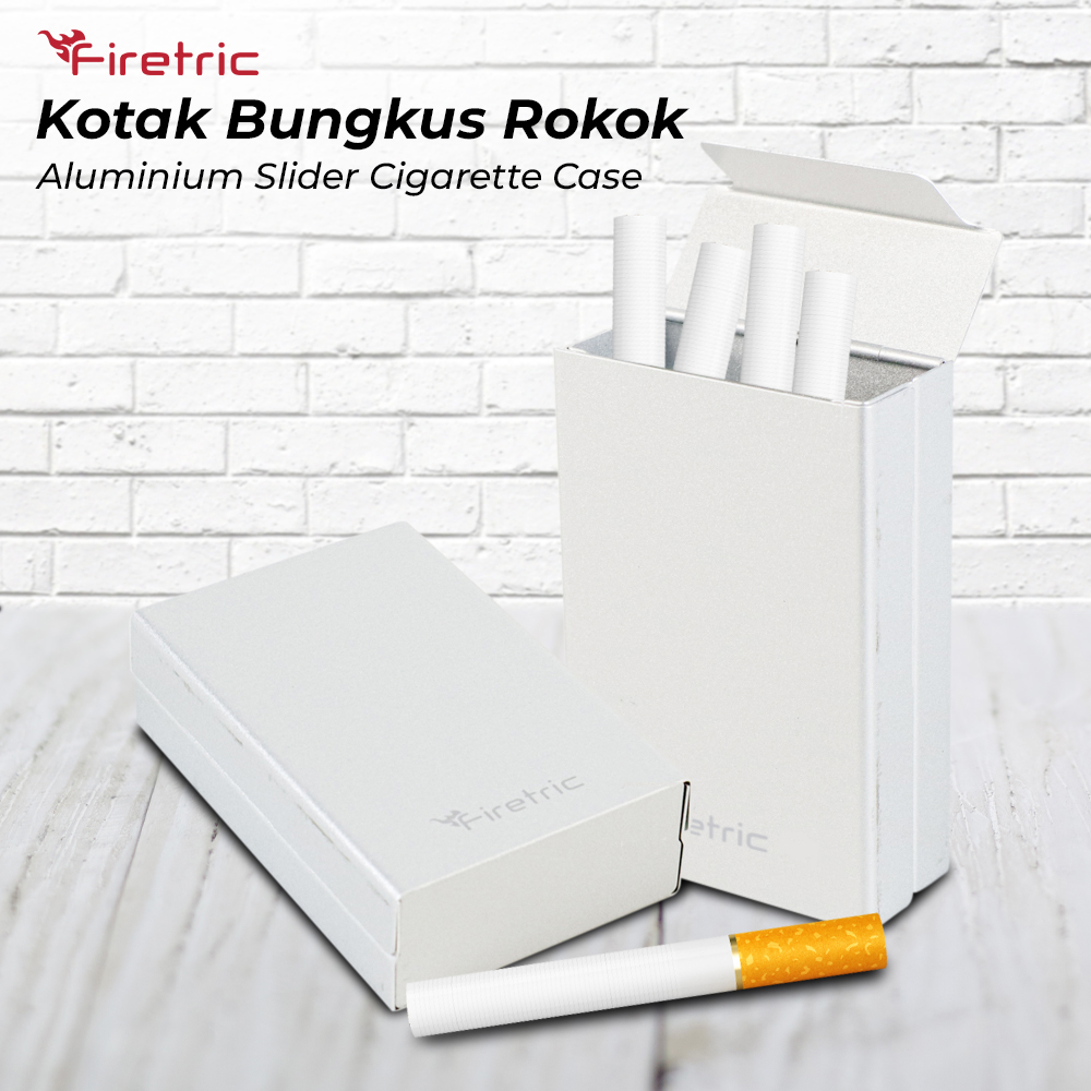 Firetric Kotak Bungkus Rokok Aluminium Slider Cigarette Case 20 Rokok ...
