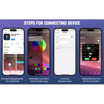 Gambar produk Big G Lampu Hias Meja RGB Wireless Smart Bluetooth Speaker Lamp - BG40