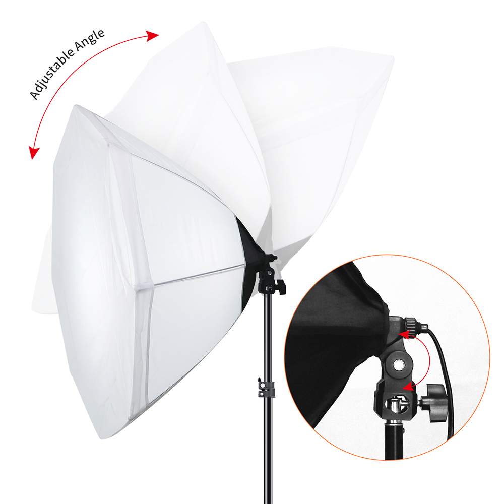 Gambar produk SZKOSTON Payung Softbox Lighting Octagon Single Socket 70cm E27 Softbox Only - SL57