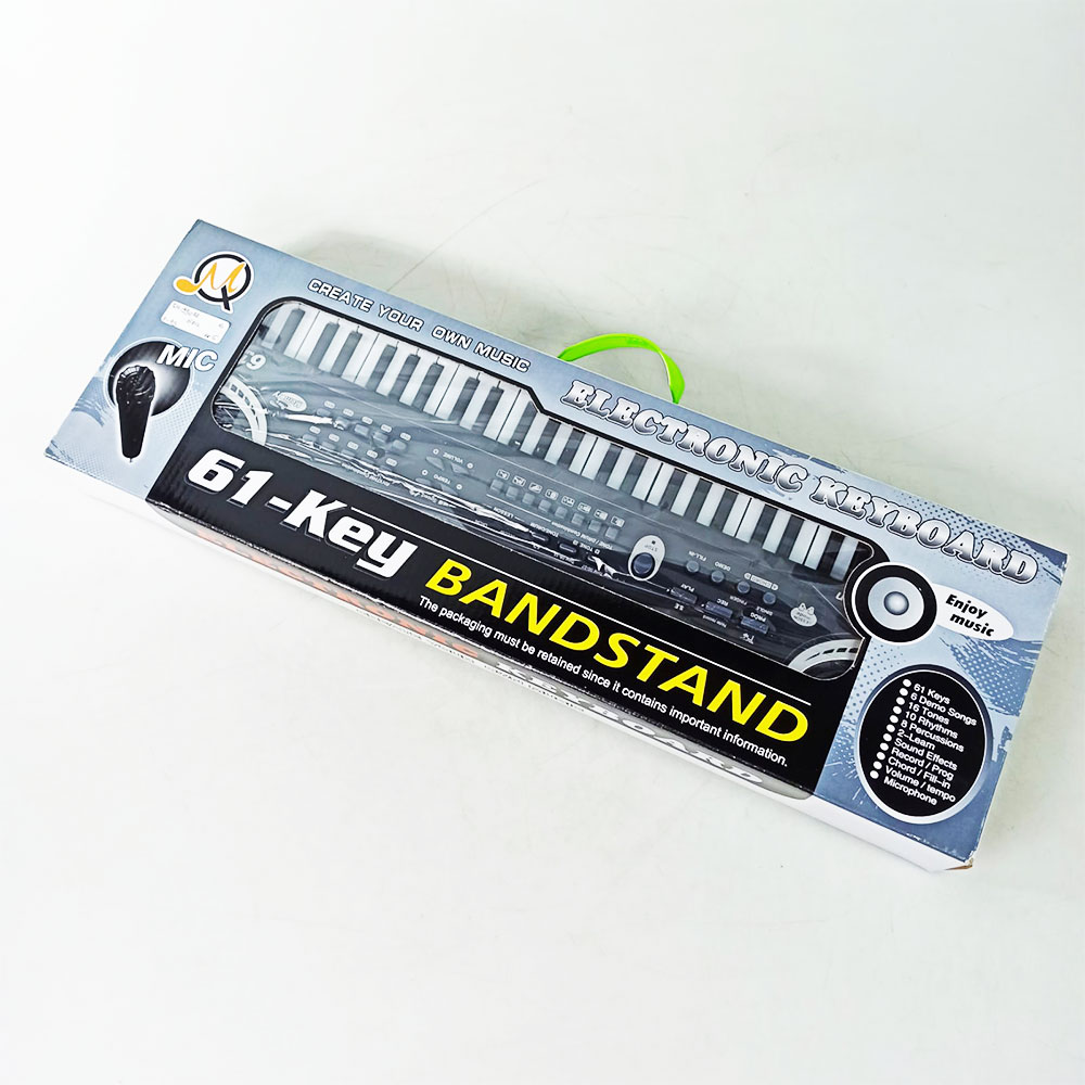 Toddi Organ Piano Digital Electronic Keyboard 61 Keys MQ6106 Black