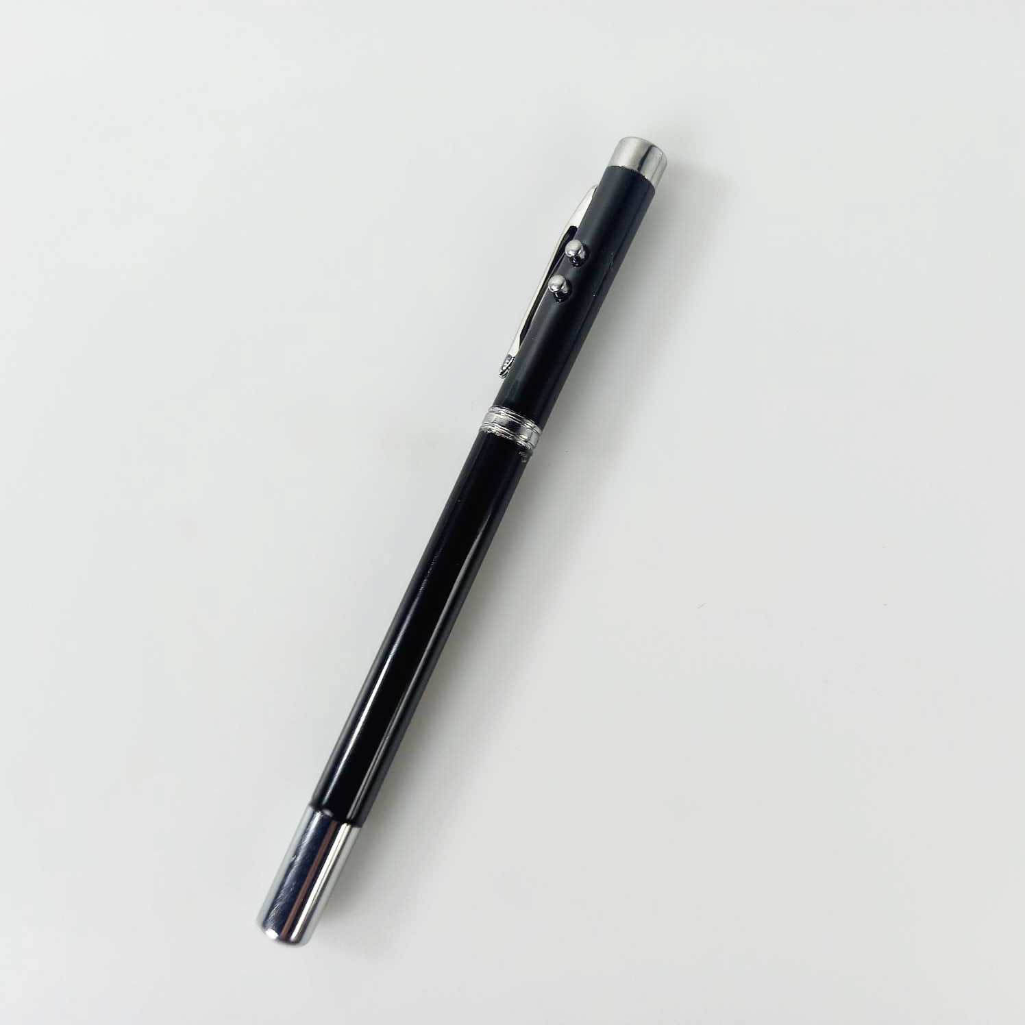 Pulpen Multifungsi 5 in 1 Pen Laser Pointer Telescopic LED