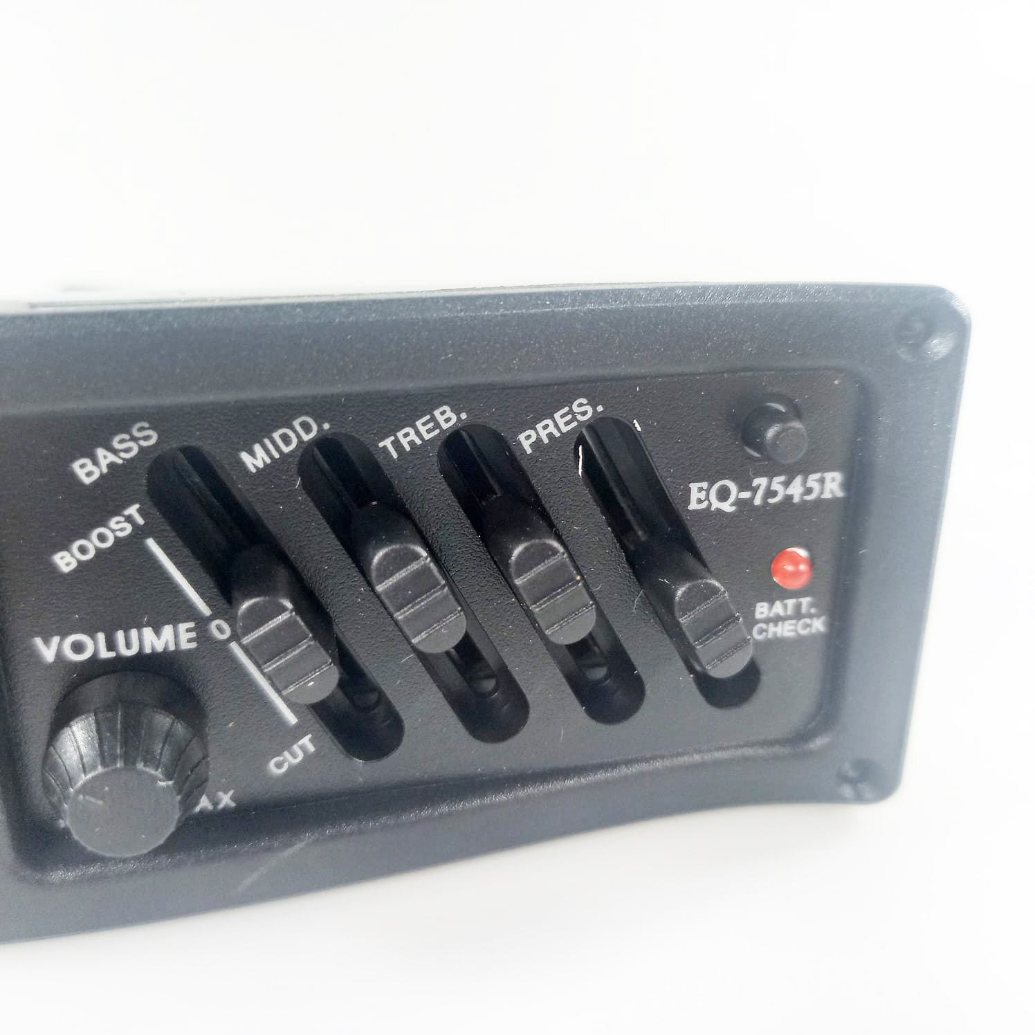 Preamp Amplifier Gitar EQ Tuner EQ7545R Black