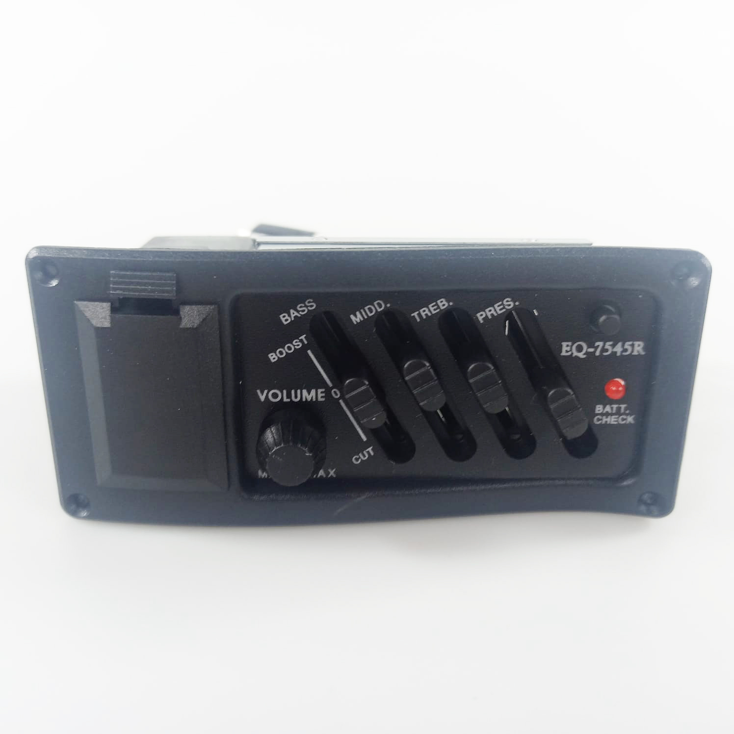 Preamp Amplifier Gitar EQ Tuner EQ7545R Black